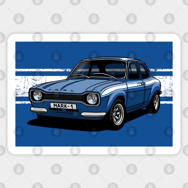 The iconic México MK1 with white stripes Sticker by jaagdesign